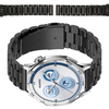 Pasek ze stali nierdzewnej Bizon Strap Watch Aura do Smartwatcha 22 mm, czarny