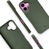 Etui z recyklingu Bizon Case ReLeaf do iPhone 16, ciemnozielone