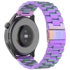 Pasek ze stali nierdzewnej do smartwatcha, Bizon Strap Watch Aura, QuickRelease 20 mm, tęczowy
