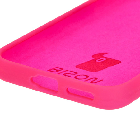 Silikonowe etui Bizon Soft Case do Huawei Pura 70 Ultra, neonowo-różowe