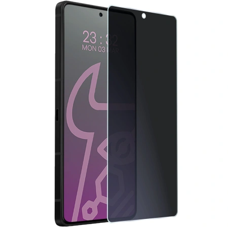 Prywatyzujące szkło hybrydowe Bizon Glass Mule Shadow do Asus ROG Phone 9, matowe
