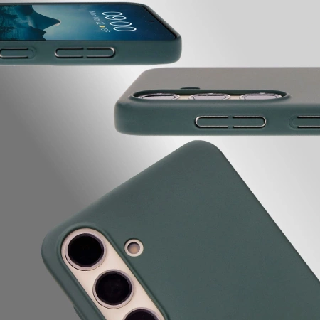 Etui Bizon Case Łupka do Galaxy S24, zielone