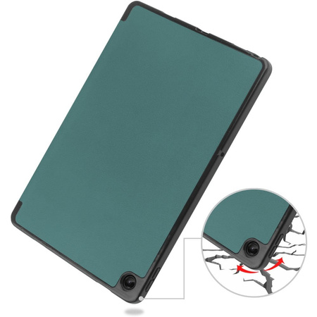 Etui Bizon Case Tab Lizard do Lenovo Tab M10 Plus Gen 3, ciemnozielone