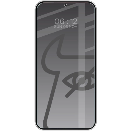 Prywatyzujące szkło hartowane Bizon Glass Clear Shadow Duo do Galaxy S25 Plus / S24 Plus, przyciemniane, 2 sztuki