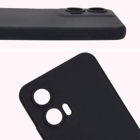 Silikonowe etui Bizon Soft Case do Motorola Moto G35 5G, czarne