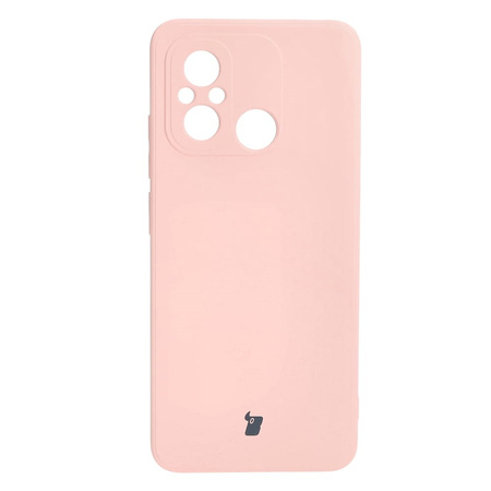 Etui Bizon Case Silicone Sq do Xiaomi Redmi 12C, jasnoróżowe