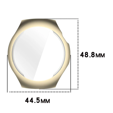 Etui z osłoną ekranu Bizon Case Watch Felipe do Huawei Watch 5 42mm, złote
