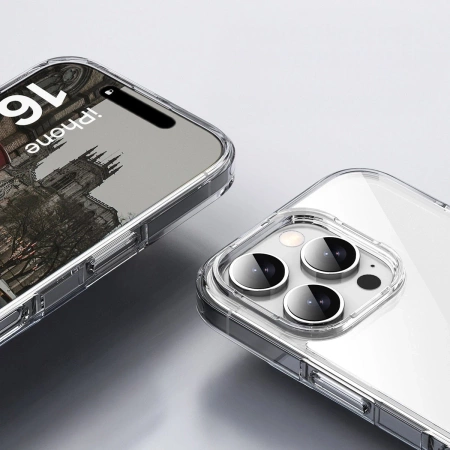 Etui Bizon Case Halo do iPhone 16 Pro, przezroczyste