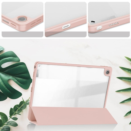 Etui Bizon Case Tab Clear Matt do Lenovo Tab M10 Plus Gen 3, różowozłote