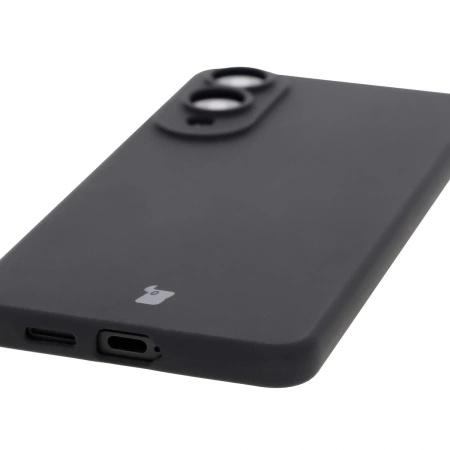 Silikonowe etui Bizon Soft Case do Galaxy S25 Edge, czarne