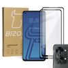 Szkło hartowane Bizon Glass Edge - 2 sztuki + ochrona na obiektyw, OnePlus Nord 2T