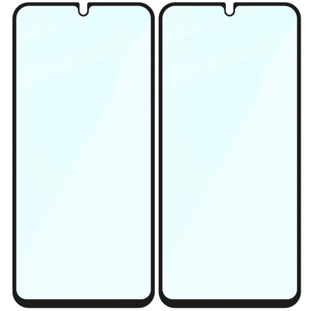 Szkło hartowane Bizon Glass Edge Duo do Galaxy A34 5G, czarna ramka, 2 sztuki