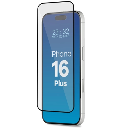Szkło hartowane z ramką do łatwej aplikacji Bizon Glass Aplikator do iPhone 16 Plus, 2 sztuki