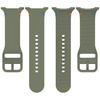 Silikonowy pasek Bizon Strap Watch Silicone G do Galaxy Watch 8 40 mm / 44 mm / 8 Classic 46 mm, ciemnozielony