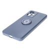 Etui Bizon Case Silicone Ring Sq do Xiaomi Redmi Note 12 5G/Poco X5, szare