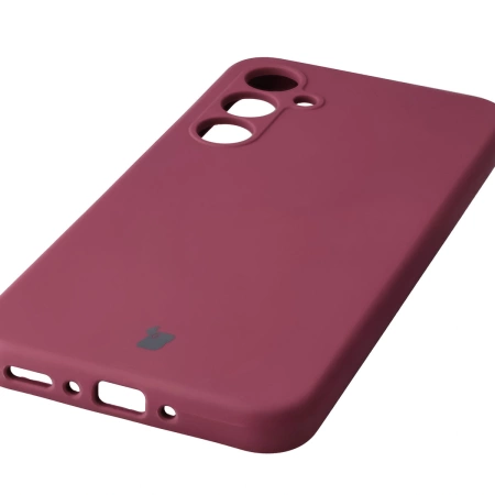 Silikonowe etui Bizon Soft Case do Galaxy A35 5G, ciemnofioletowe