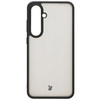 Etui Bizon Case Angelo do Galaxy S24 FE, półprzezroczyste z czarną ramką