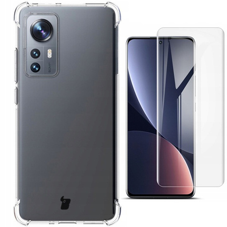 Etui + 2x folia Bizon Case Clear Pack do Xiaomi 12/12x, przezroczyste