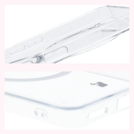 Etui z pierścieniem magnetycznym Bizon Case CrystalO do Nothing Phone (3a) Pro, przezroczyste