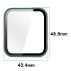 Etui ze szkłem do zegarka Bizon Case+Glass Watch do Garmin Venu X1, zielone