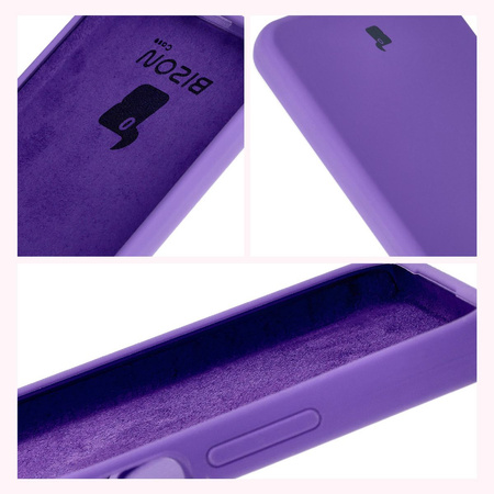 Silikonowe etui Bizon Soft Case do Oppo A60 4G, fioletowe