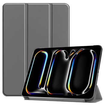 Etui Bizon Case Tab Croc do iPad Pro 11" 2025 / 2024, szare
