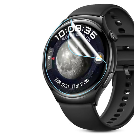 Folia hydrożelowa na ekran Bizon Glass Watch Hydrogel Duo do Huawei Watch 4, 2 sztuki