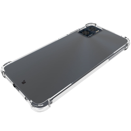 Etui + 2x folia Bizon Case Clear Pack do Motorola Moto E22 / E22i, przezroczyste