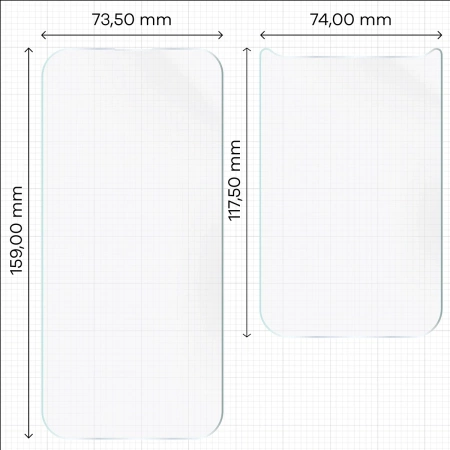 Folia hydrożelowa na tył i przód Bizon Glass Hydrogel Pack do iPhone 17 Pro Max
