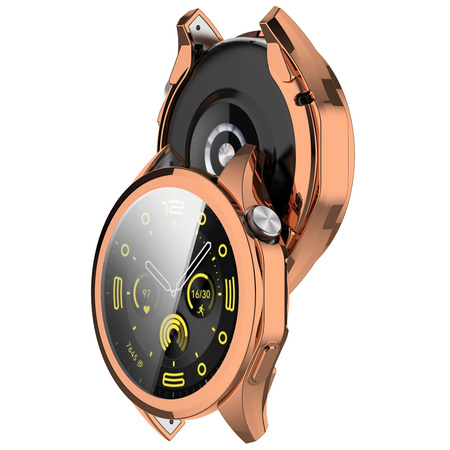Etui Bizon Case Watch Felipe do Huawei Watch GT 4 46 mm, różowozłote