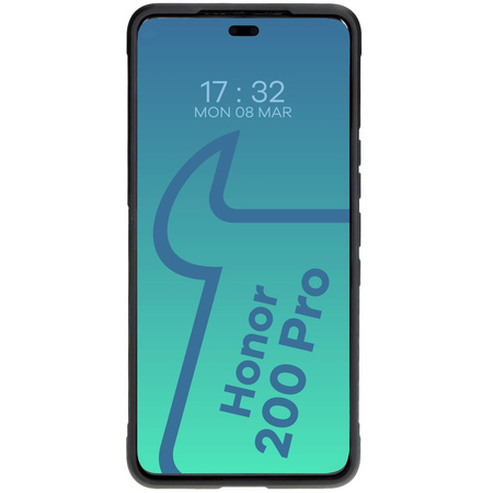 Pancerne etui Bizon Case Tur do Honor 200 Pro, czarne