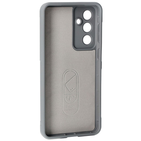 Pancerne etui Bizon Case Tur do Galaxy M55 5G, jasnoszare