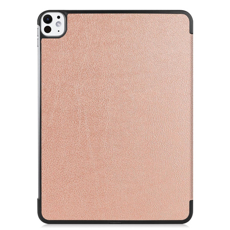 Etui Bizon Case Tab Croc do iPad Pro 11" 2025 / 2024, różowozłote