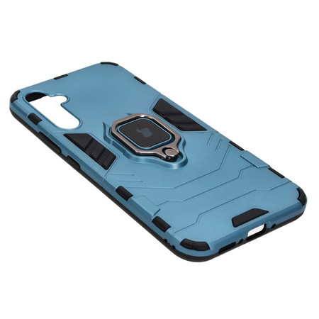 Etui Bizon Case Armor Ring do Samsung Galaxy A34 5G, niebieskie