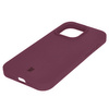 Etui silikonowe do iPhone 15 Pro Bizon Soft Case, ciemnofioletowe