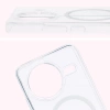 Etui z pierścieniem magnetycznym Bizon Case CrystalO do Xiaomi POCO F7 Pro, przezroczyste