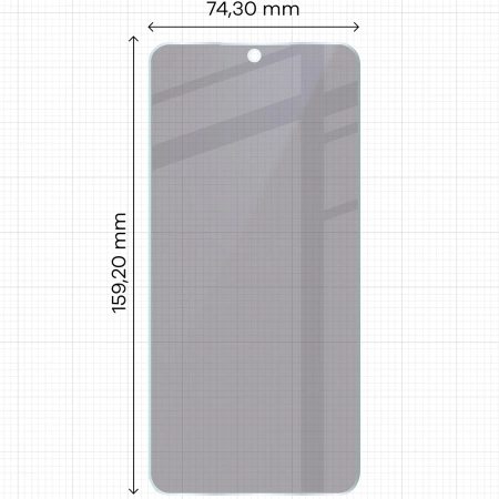 Prywatyzujące szkło hybrydowe Bizon Glass Mule Shadow do Galaxy A56 5G, matowe