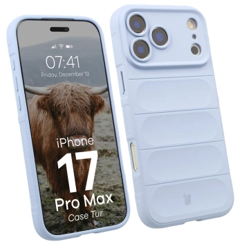 Pancerne etui Bizon Case Tur do iPhone 17 Pro Max, jasnoniebieskie