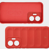 Pancerne etui Bizon Case Tur do Xiaomi POCO F7, czerwone