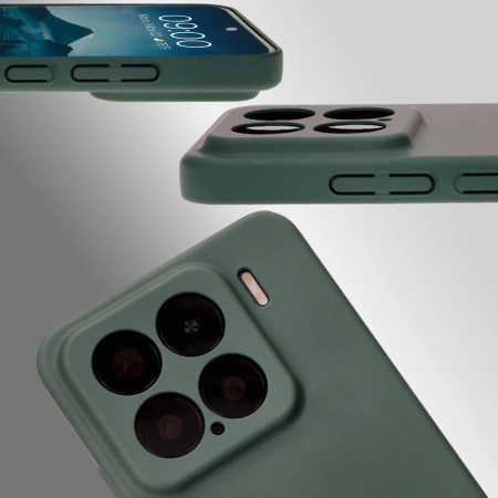 Etui Bizon Case Łupka do Xiaomi 15, zielone