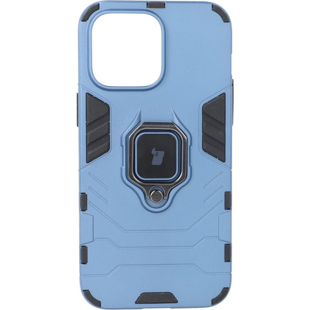 Etui Bizon Case Armor Ring do iPhone 14 Pro Max, niebieskie