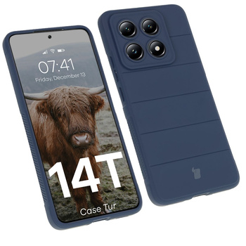 Pancerne etui Bizon Case Tur do Xiaomi 14T, granatowe