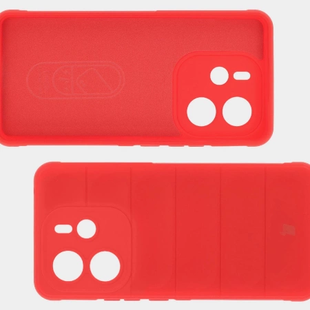 Pancerne etui Bizon Case Tur do Xiaomi Redmi Note 14 4G, czerwone