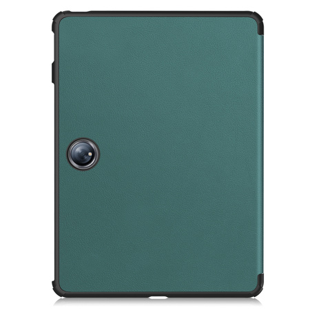Etui z klapką Bizon Case Tab Croc do OnePlus Pad 2 / Pad Pro, ciemnozielone