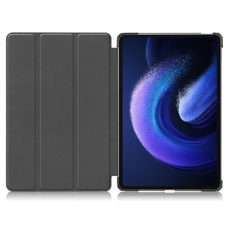 Etui Bizon Case Tab Croc do Xiaomi Pad 6 / Pad 6 Pro, błękitne