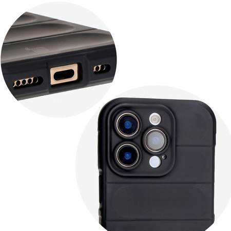 Pancerne etui Bizon Case Tur do iPhone 16 Pro, czarne