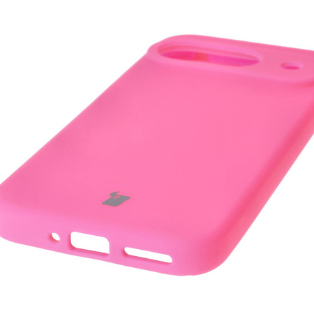 Silikonowe etui Bizon Soft Case do Google Pixel 9, neonowo-różowe