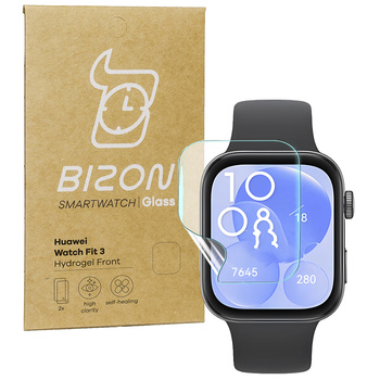 Folia hydrożelowa na ekran Bizon Glass Watch Hydrogel Duo do Huawei Watch Fit 3, 2 sztuki