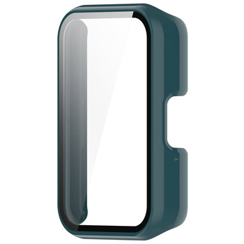 Etui Bizon Case+Glass Watch do Galaxy Fit 3, zielone