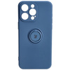 Etui Bizon Case Silicone Ring Sq do iPhone 15 Pro Max, granatowe